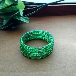 1PC Beautiful Kenyan Beaded Coil Bracelet